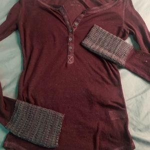 Aeropostale Maroon Longsleeve Shirt